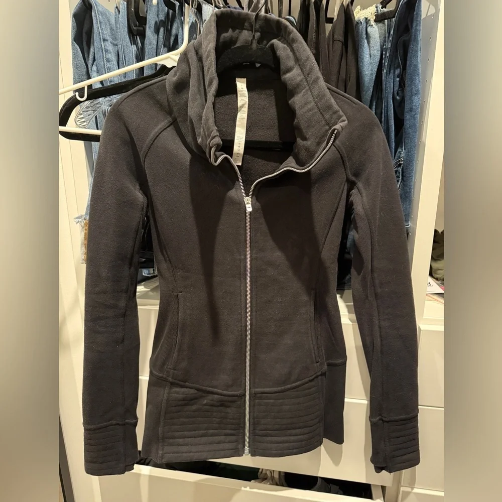 lululemon athletica Black Utility Sweatshirt Jacket